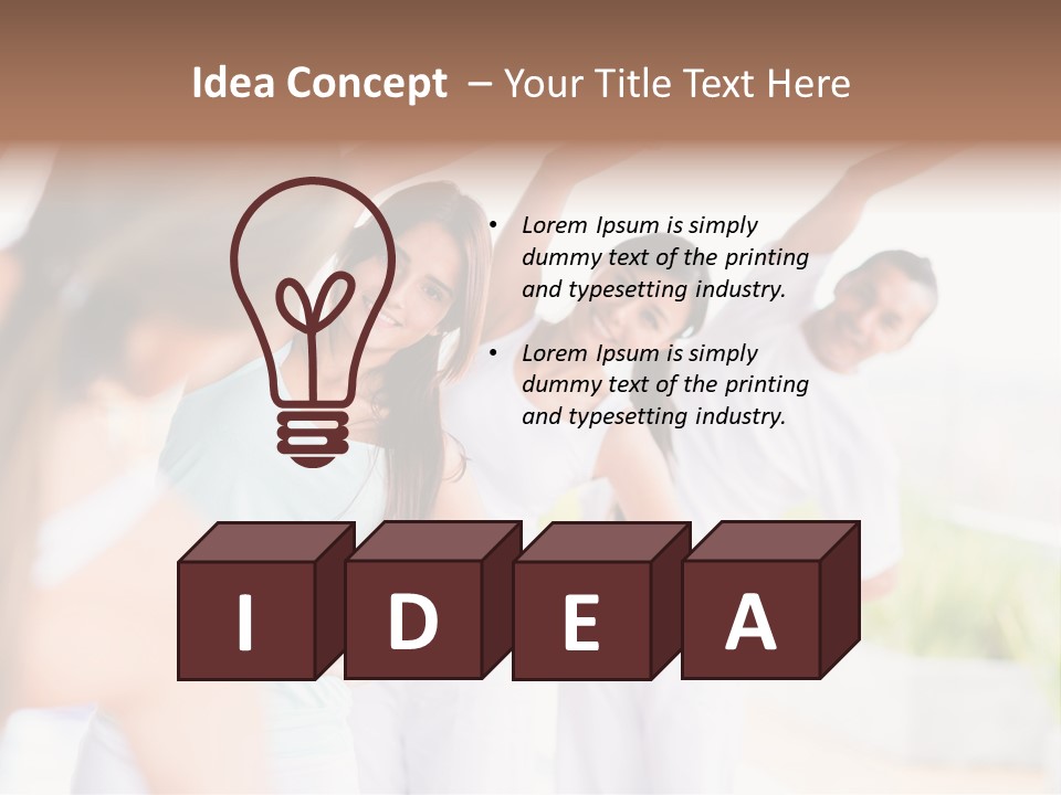 Zen People Woman PowerPoint Template