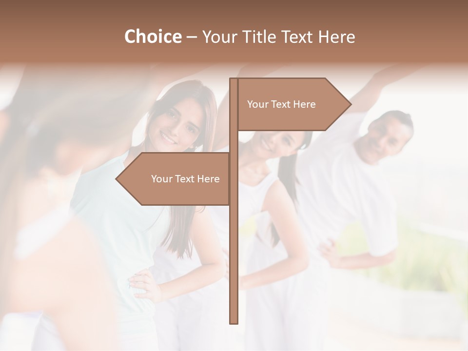 Zen People Woman PowerPoint Template