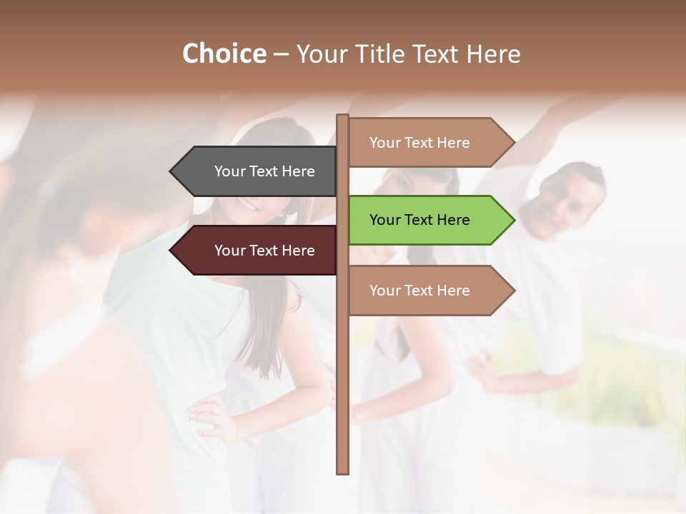 Zen People Woman PowerPoint Template