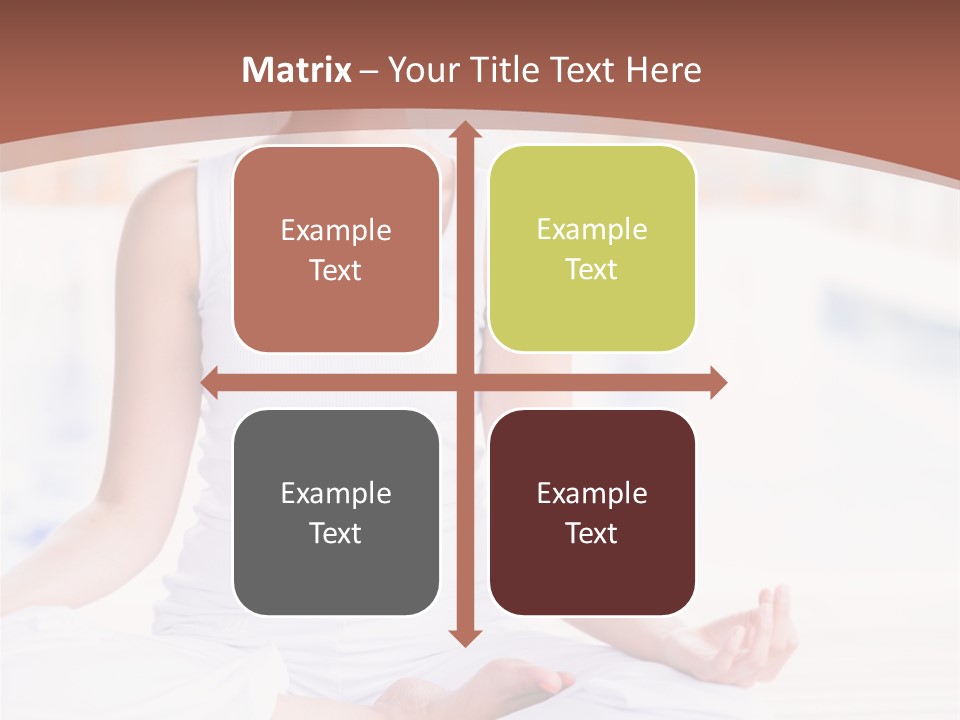 Hispanic Female Yoga PowerPoint Template