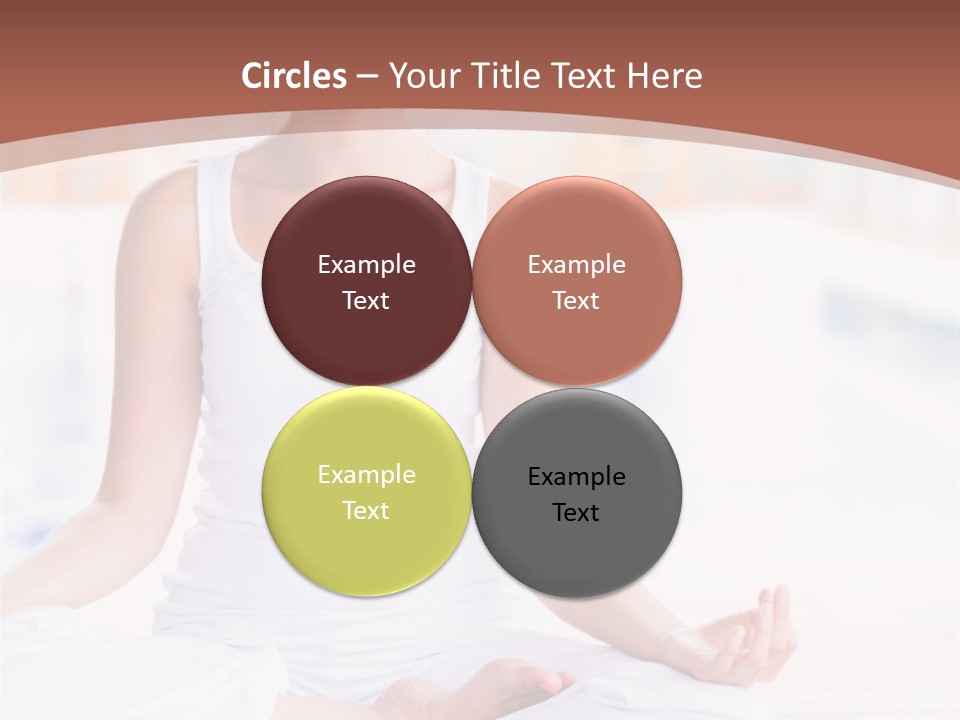 Hispanic Female Yoga PowerPoint Template