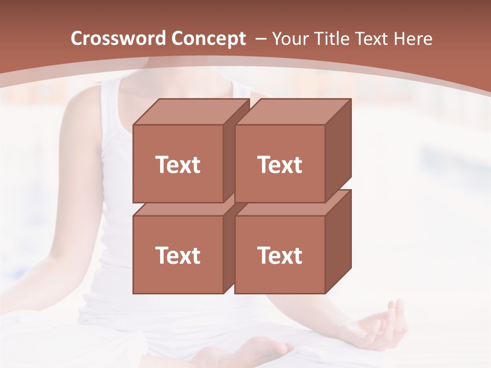 Hispanic Female Yoga PowerPoint Template