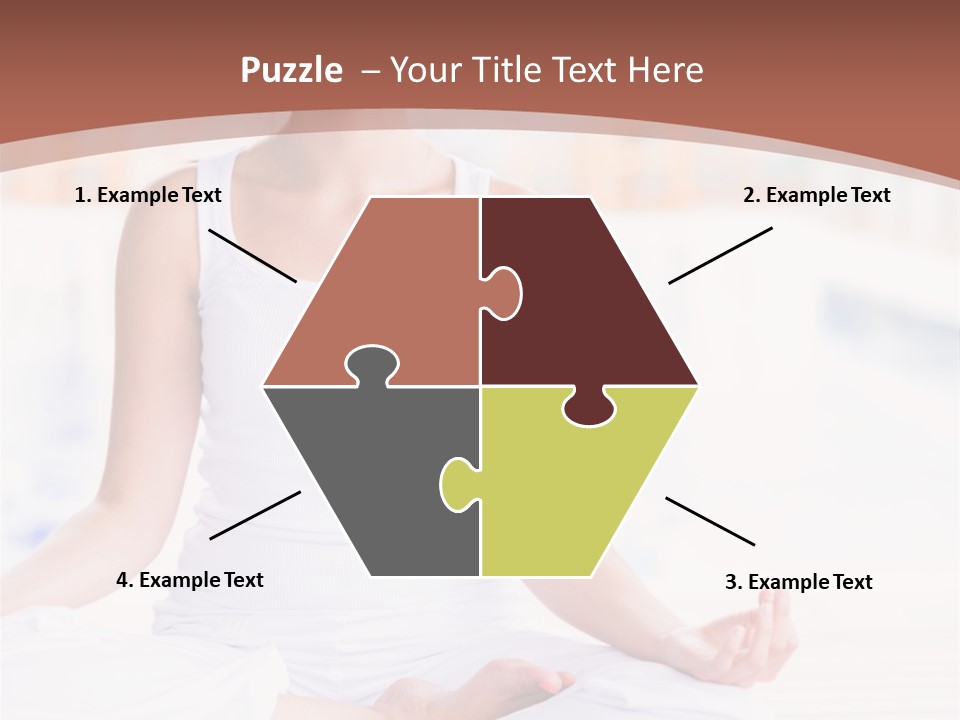 Hispanic Female Yoga PowerPoint Template