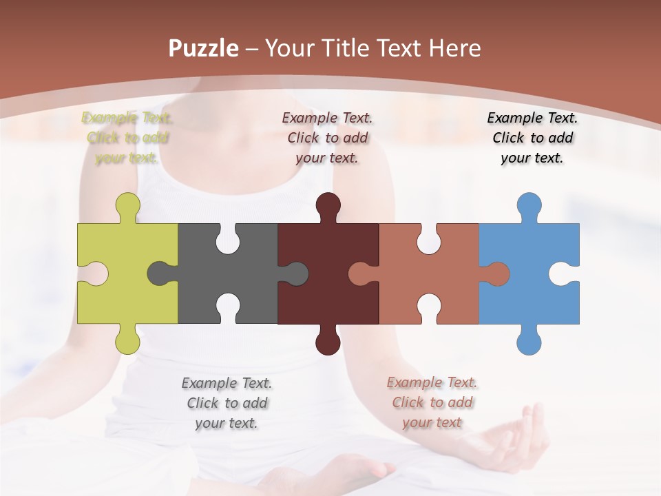 Hispanic Female Yoga PowerPoint Template