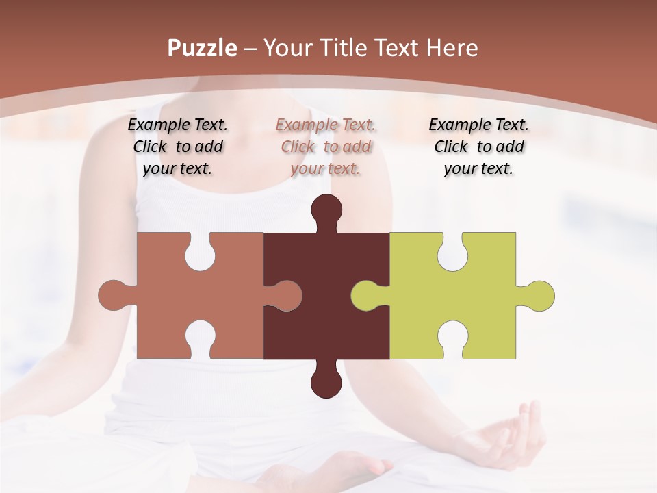 Hispanic Female Yoga PowerPoint Template