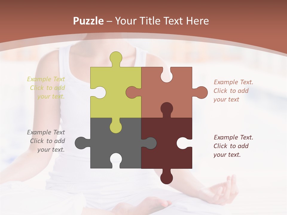 Hispanic Female Yoga PowerPoint Template