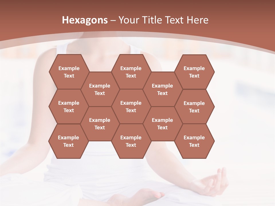 Hispanic Female Yoga PowerPoint Template