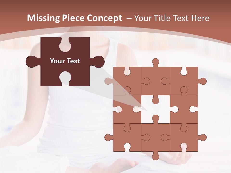 Hispanic Female Yoga PowerPoint Template