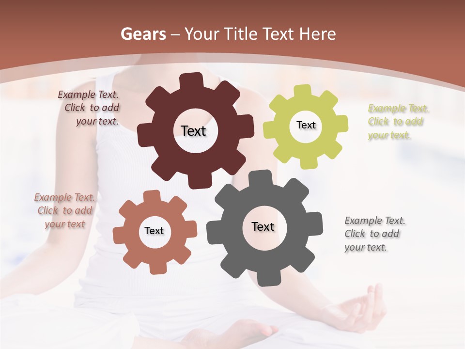 Hispanic Female Yoga PowerPoint Template