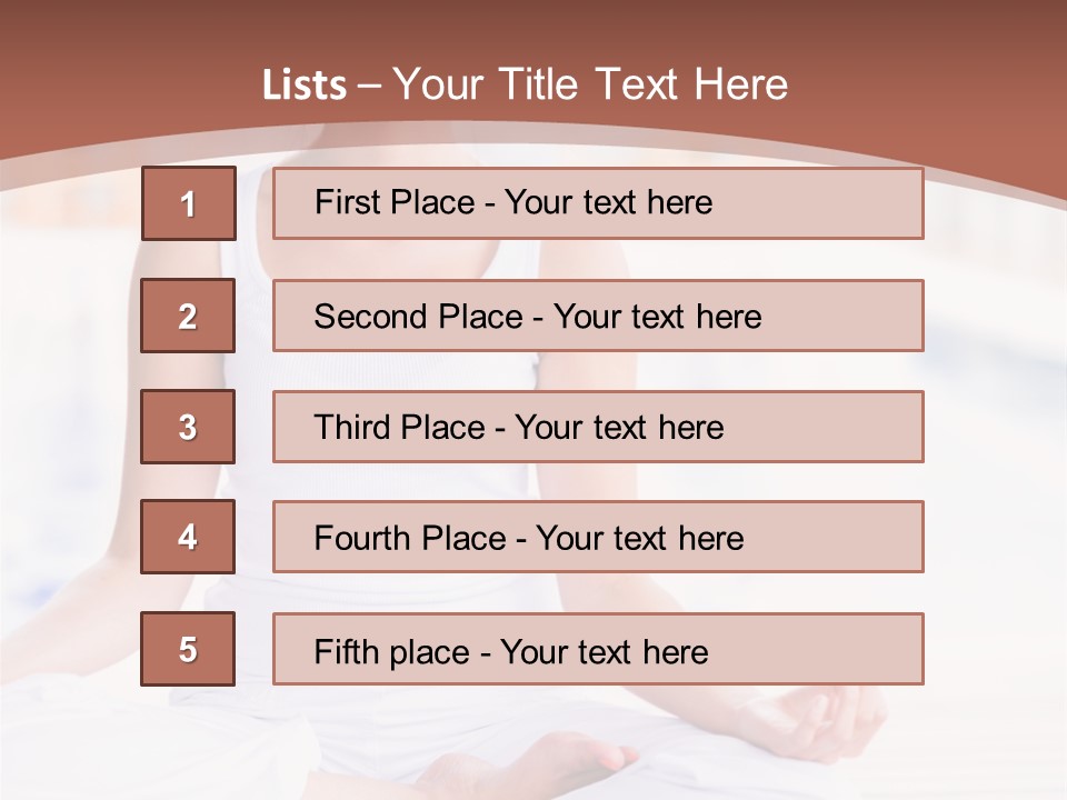 Hispanic Female Yoga PowerPoint Template
