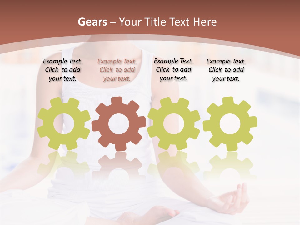 Hispanic Female Yoga PowerPoint Template