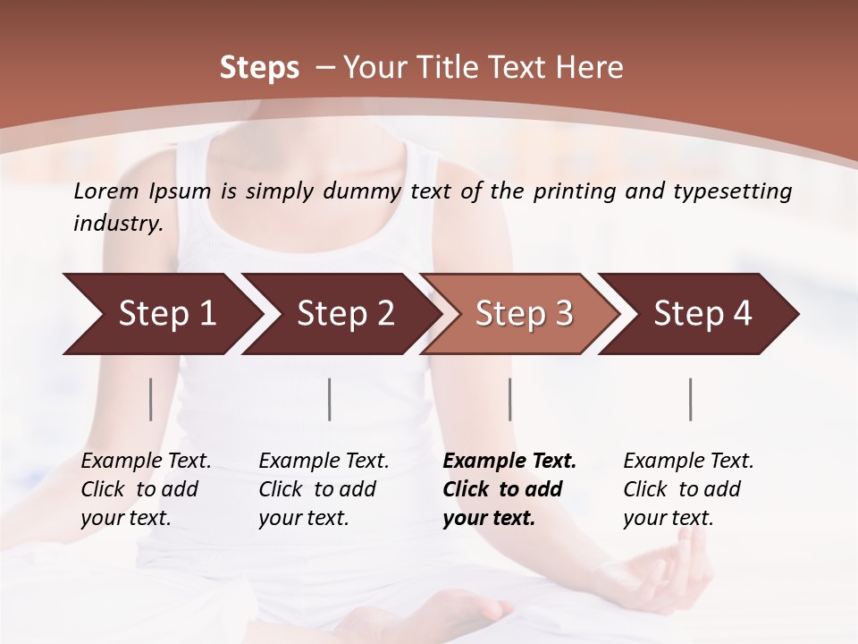 Hispanic Female Yoga PowerPoint Template