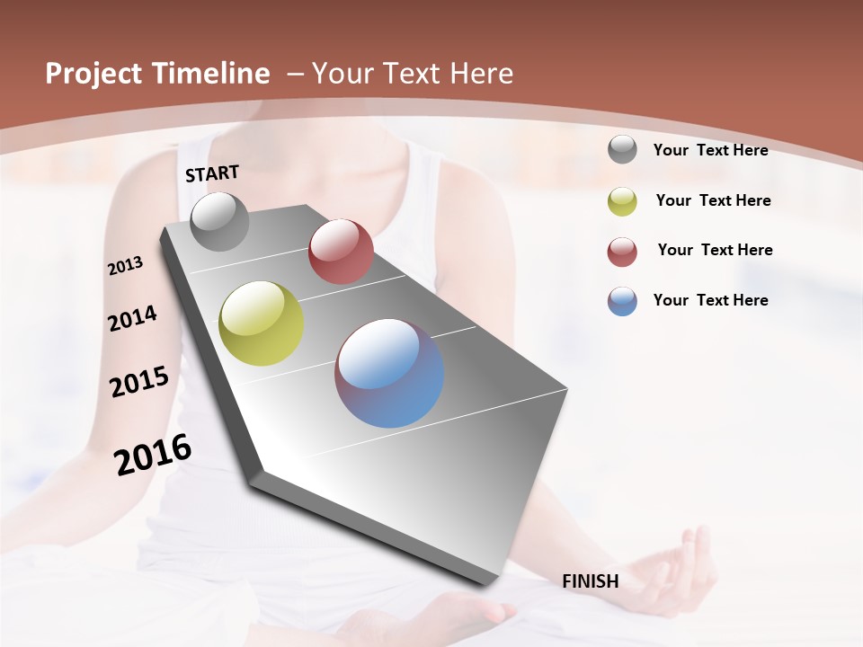 Hispanic Female Yoga PowerPoint Template