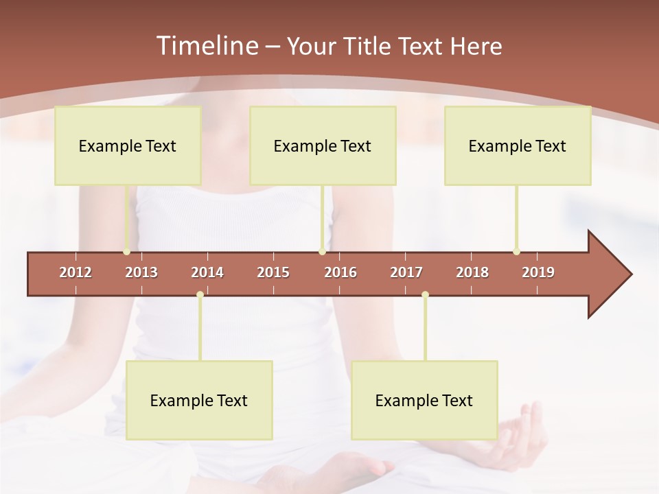 Hispanic Female Yoga PowerPoint Template