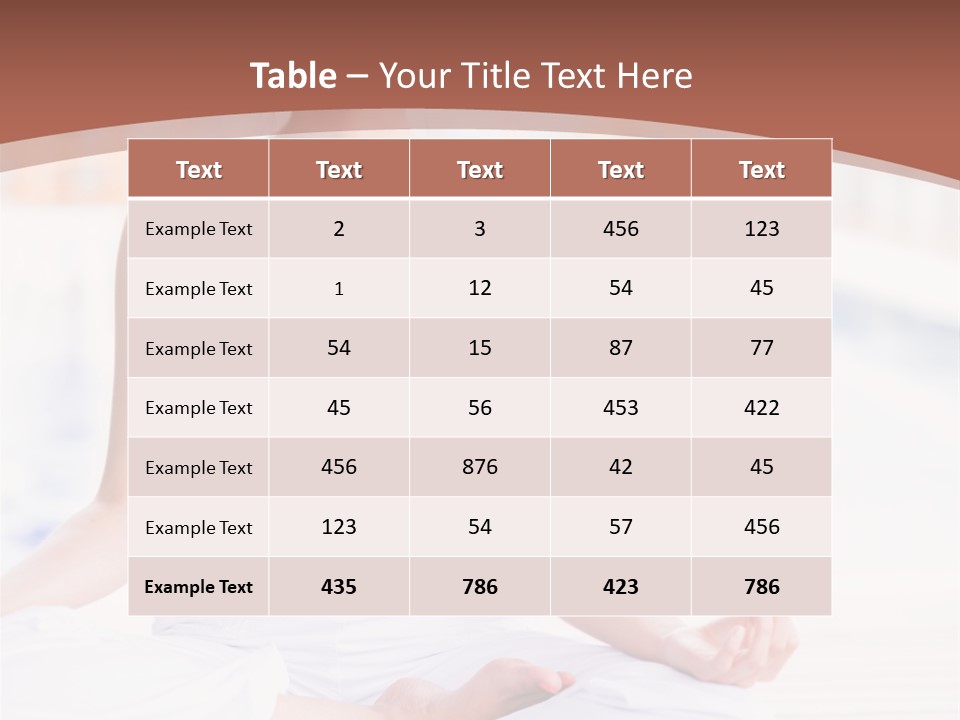 Hispanic Female Yoga PowerPoint Template