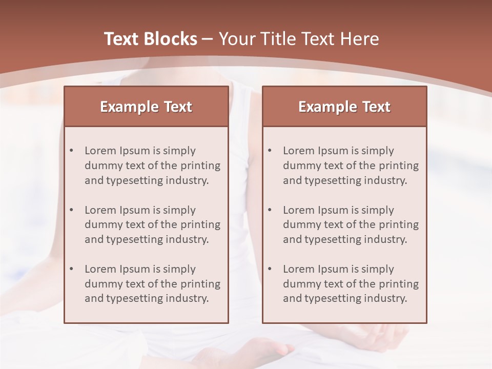 Hispanic Female Yoga PowerPoint Template