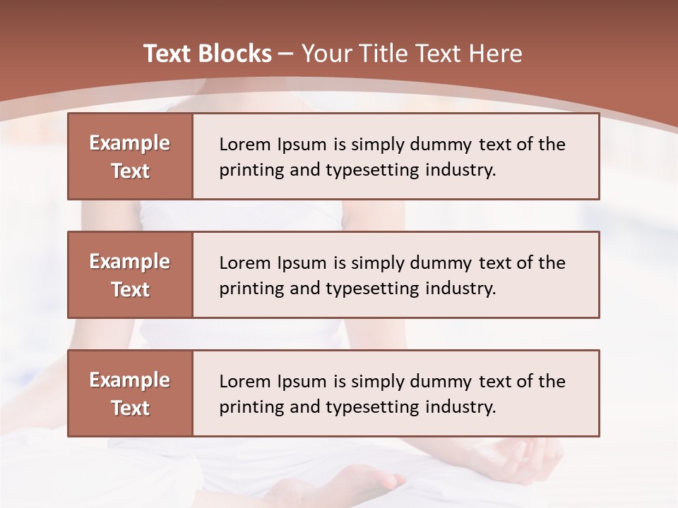 Hispanic Female Yoga PowerPoint Template