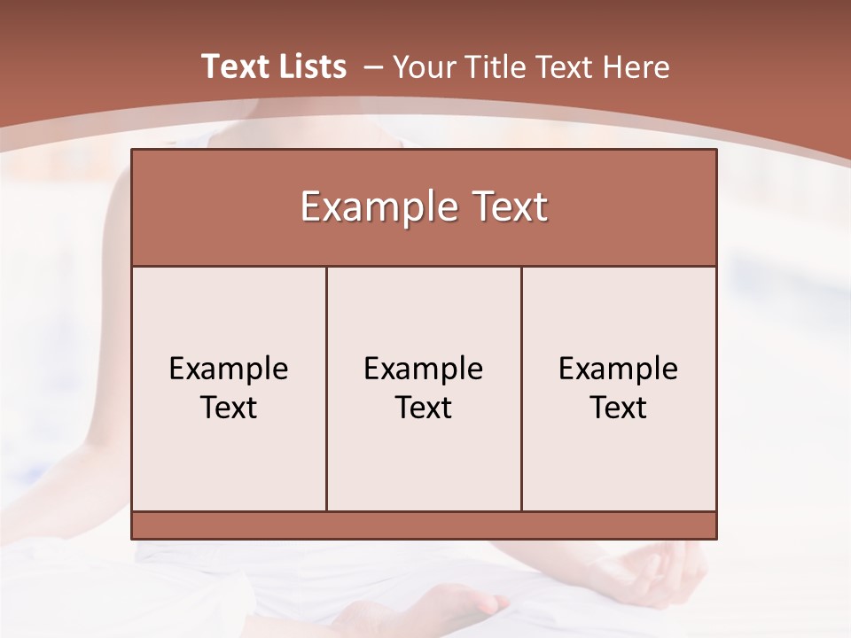 Hispanic Female Yoga PowerPoint Template