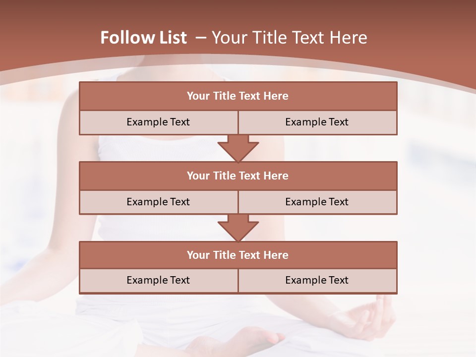 Hispanic Female Yoga PowerPoint Template