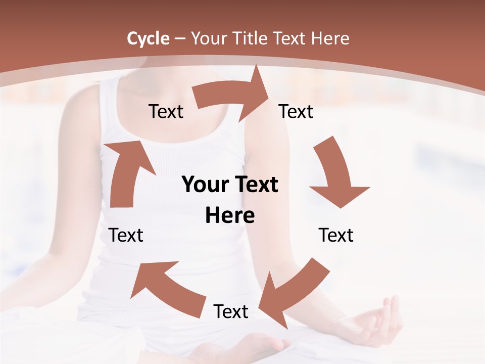 Hispanic Female Yoga PowerPoint Template