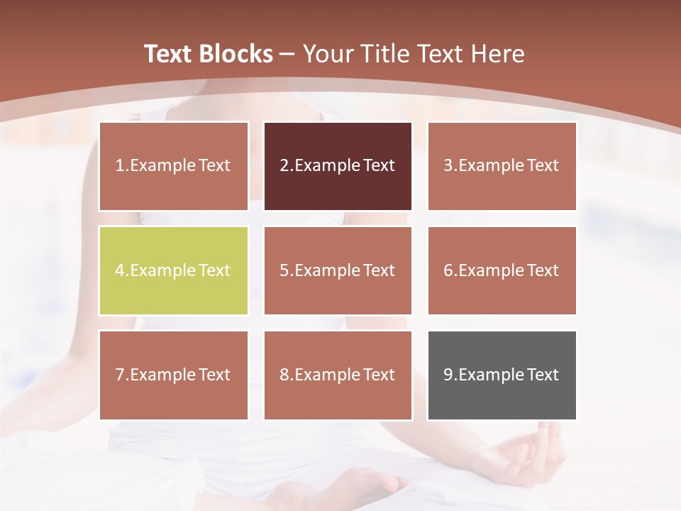 Hispanic Female Yoga PowerPoint Template