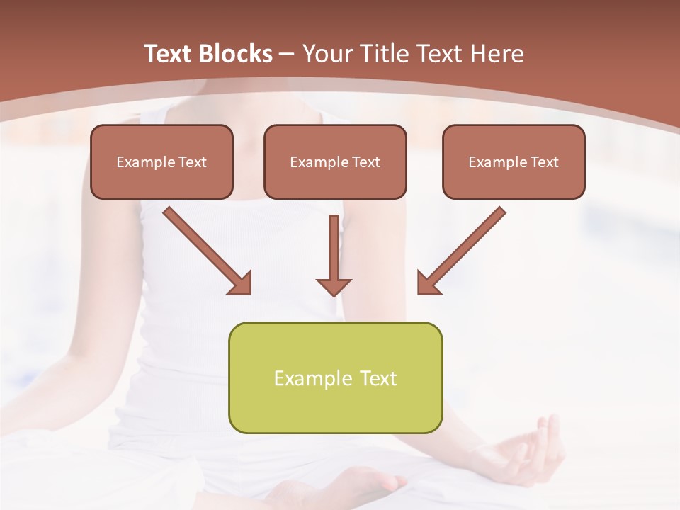 Hispanic Female Yoga PowerPoint Template