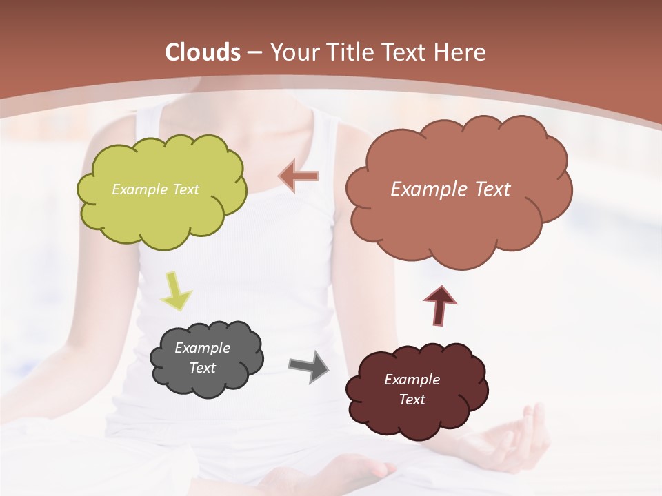 Hispanic Female Yoga PowerPoint Template