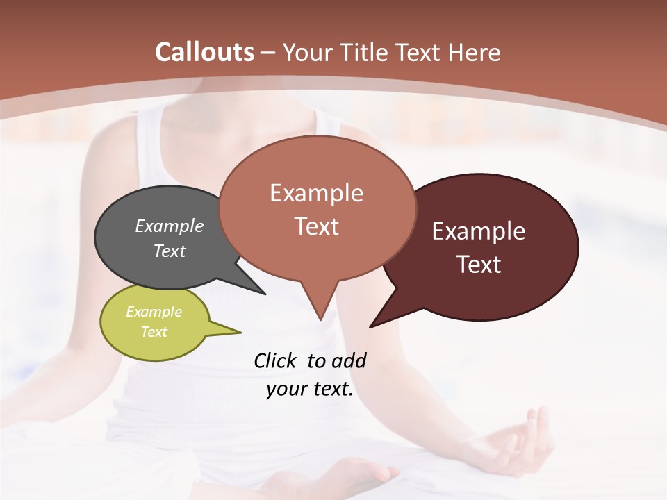 Hispanic Female Yoga PowerPoint Template