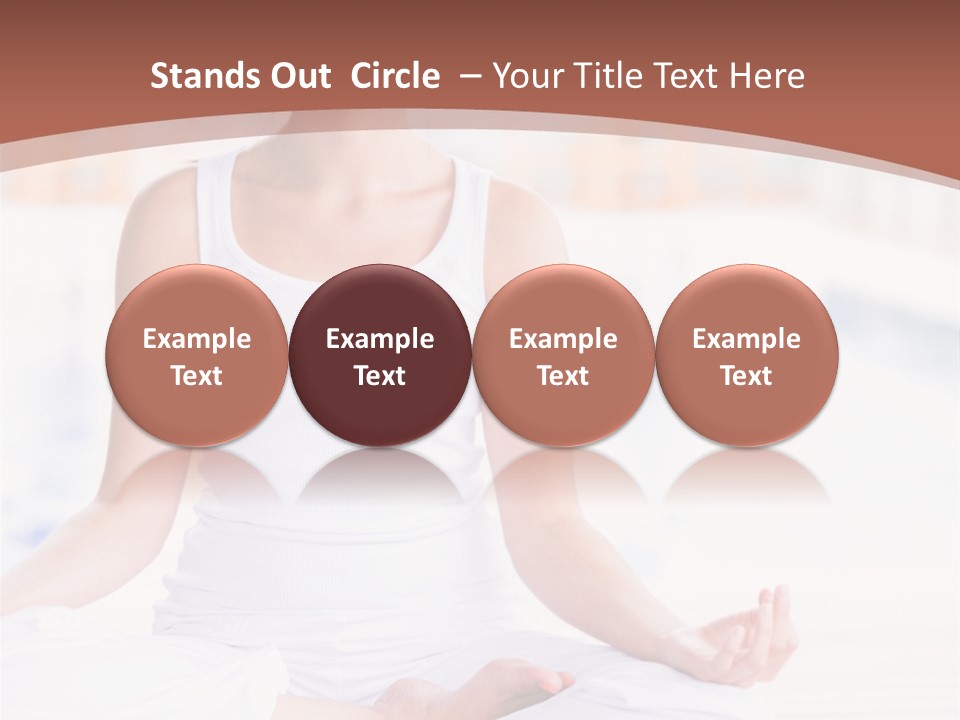 Hispanic Female Yoga PowerPoint Template