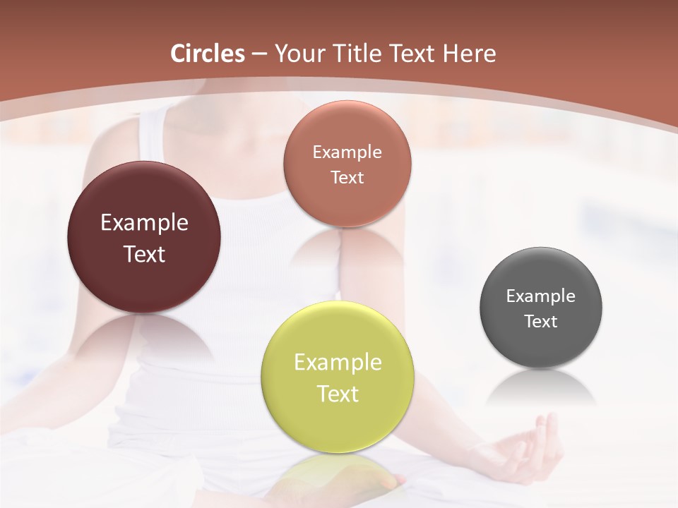 Hispanic Female Yoga PowerPoint Template