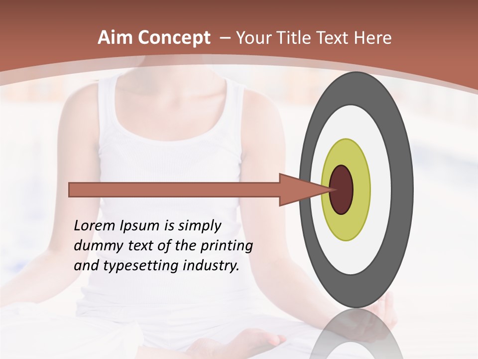 Hispanic Female Yoga PowerPoint Template