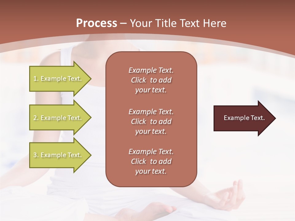 Hispanic Female Yoga PowerPoint Template