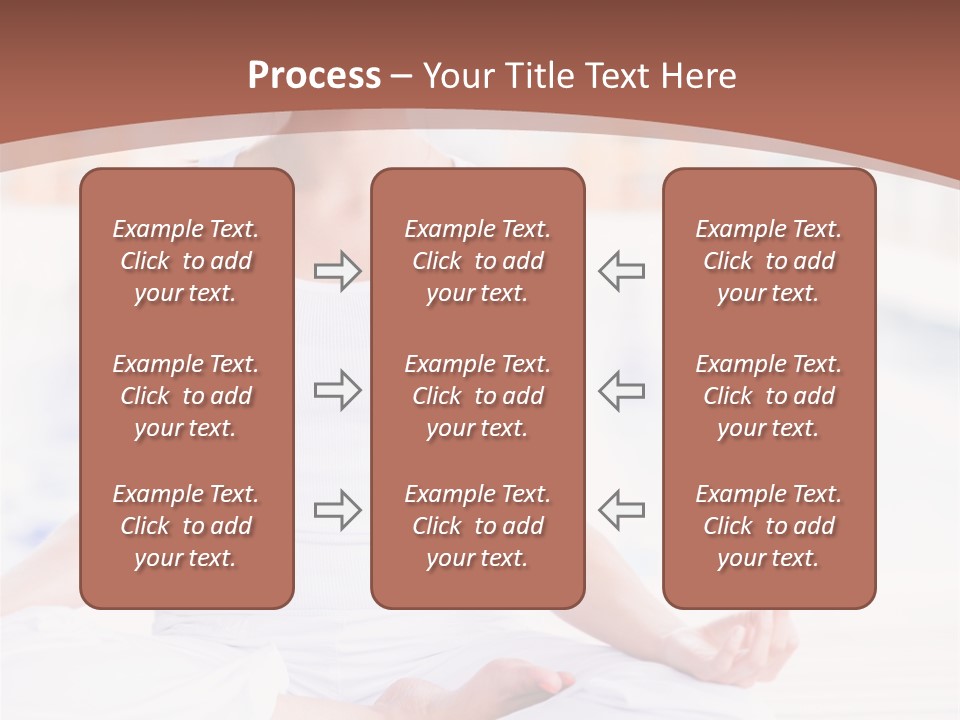 Hispanic Female Yoga PowerPoint Template