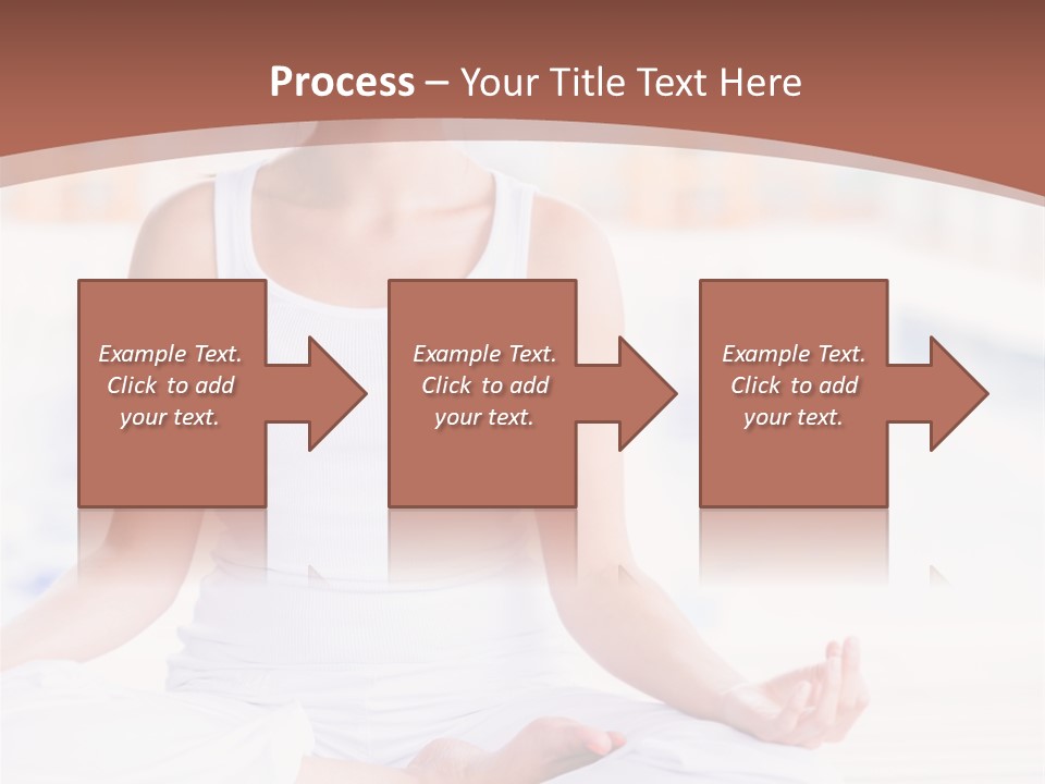 Hispanic Female Yoga PowerPoint Template