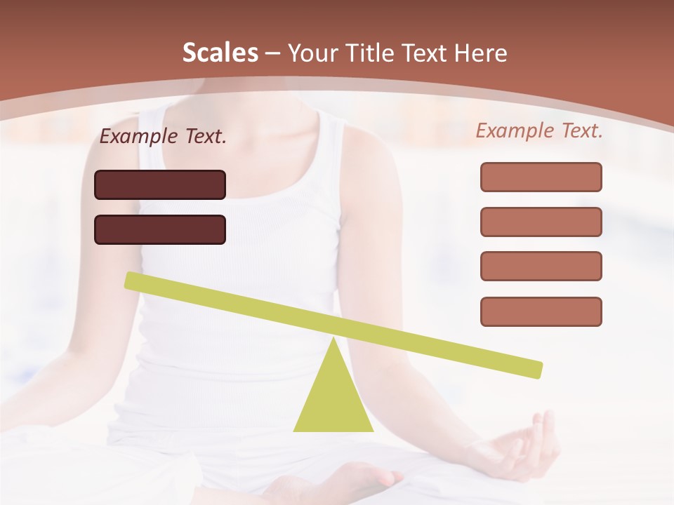 Hispanic Female Yoga PowerPoint Template