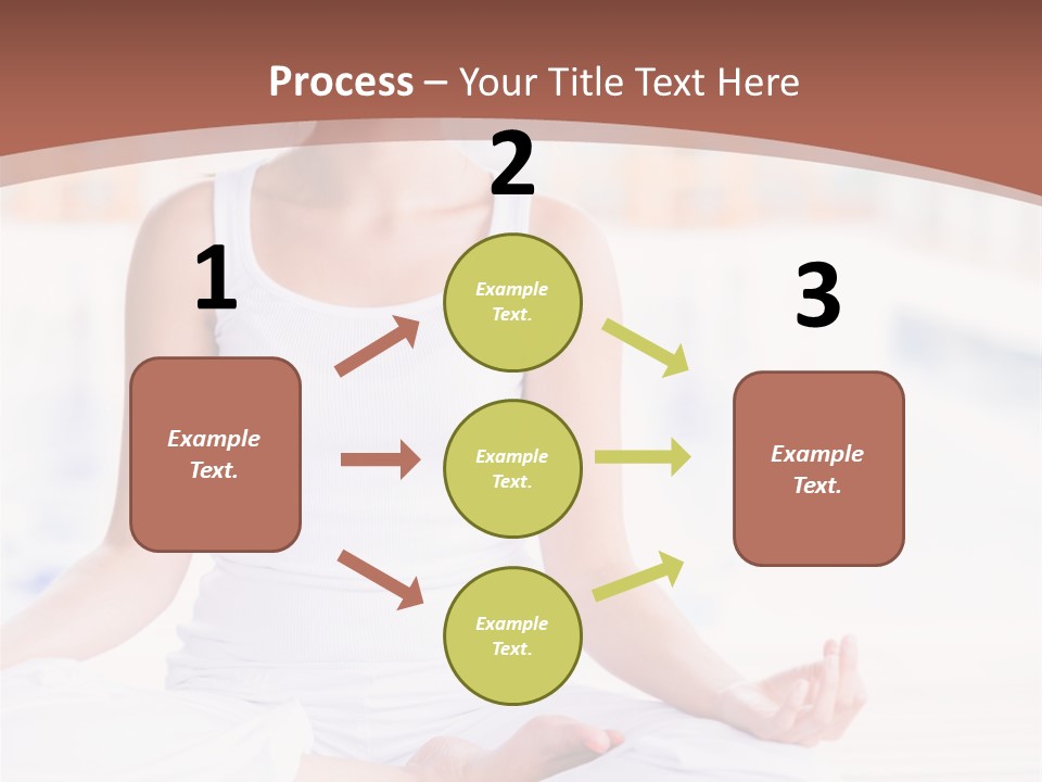 Hispanic Female Yoga PowerPoint Template