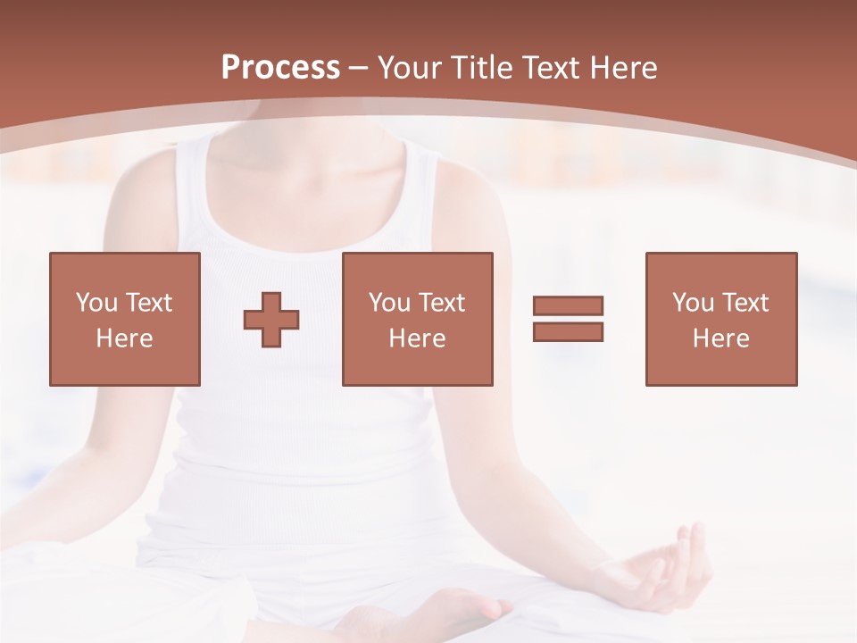 Hispanic Female Yoga PowerPoint Template
