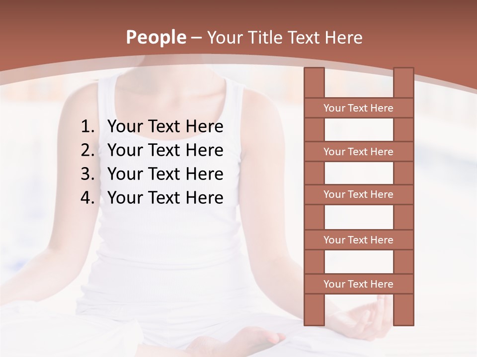 Hispanic Female Yoga PowerPoint Template