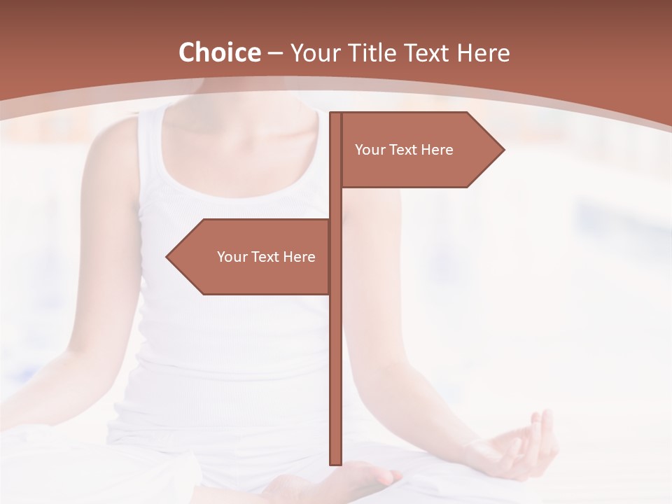 Hispanic Female Yoga PowerPoint Template