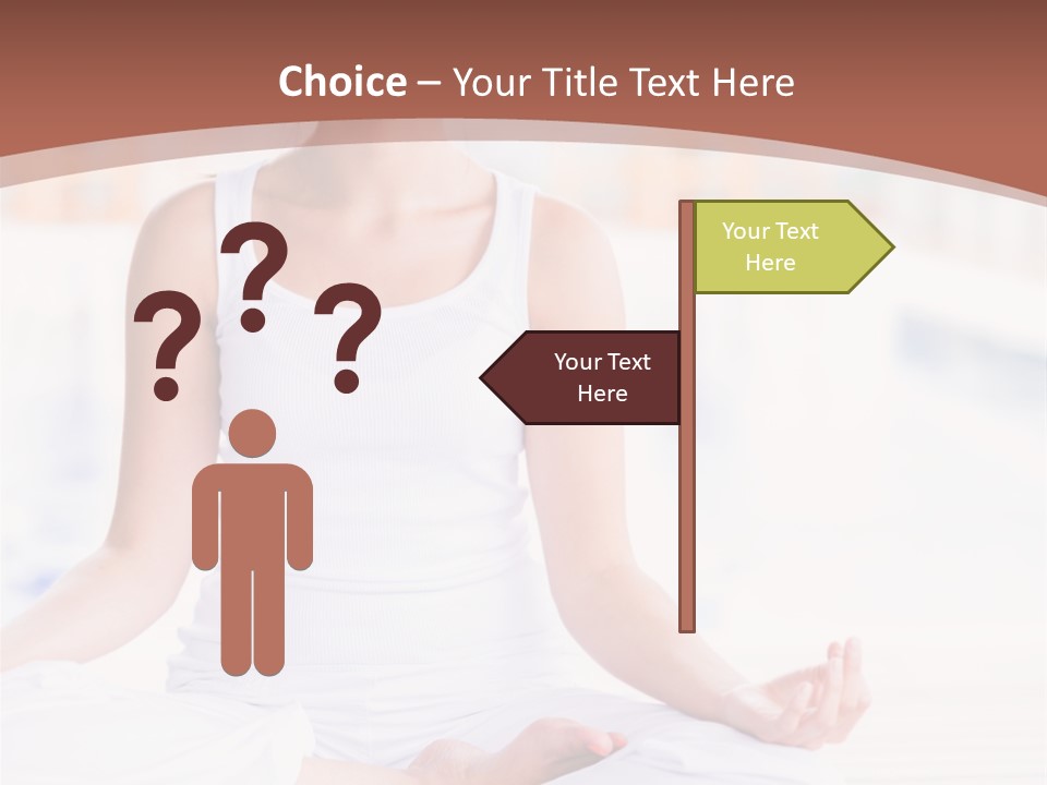 Hispanic Female Yoga PowerPoint Template