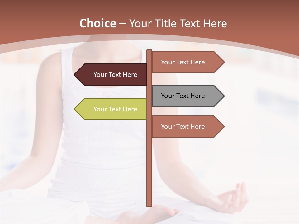 Hispanic Female Yoga PowerPoint Template