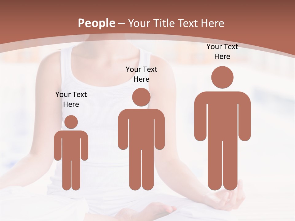 Hispanic Female Yoga PowerPoint Template