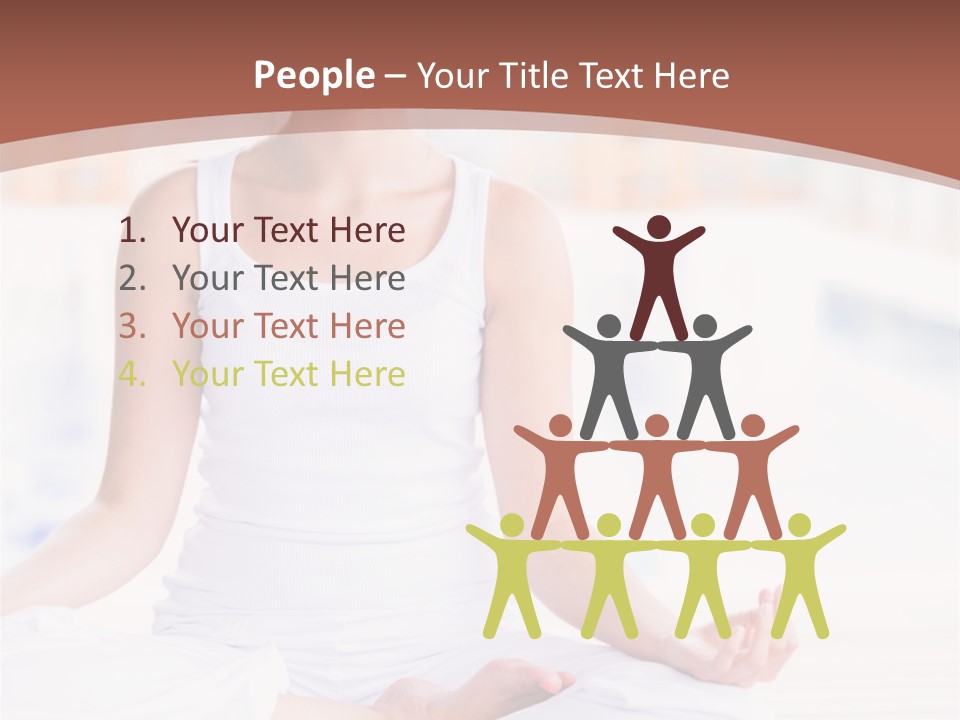 Hispanic Female Yoga PowerPoint Template