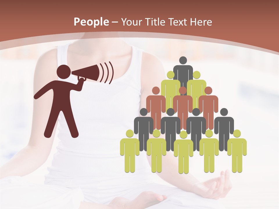 Hispanic Female Yoga PowerPoint Template