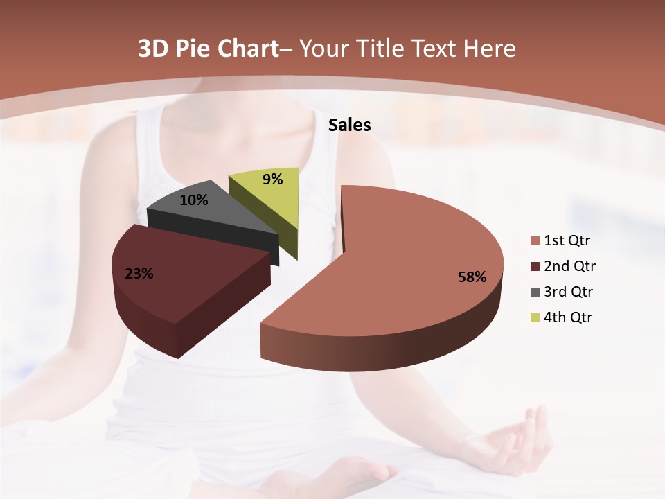 Hispanic Female Yoga PowerPoint Template