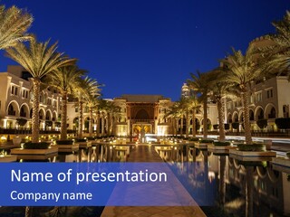 Twilight Arabian Orange PowerPoint Template