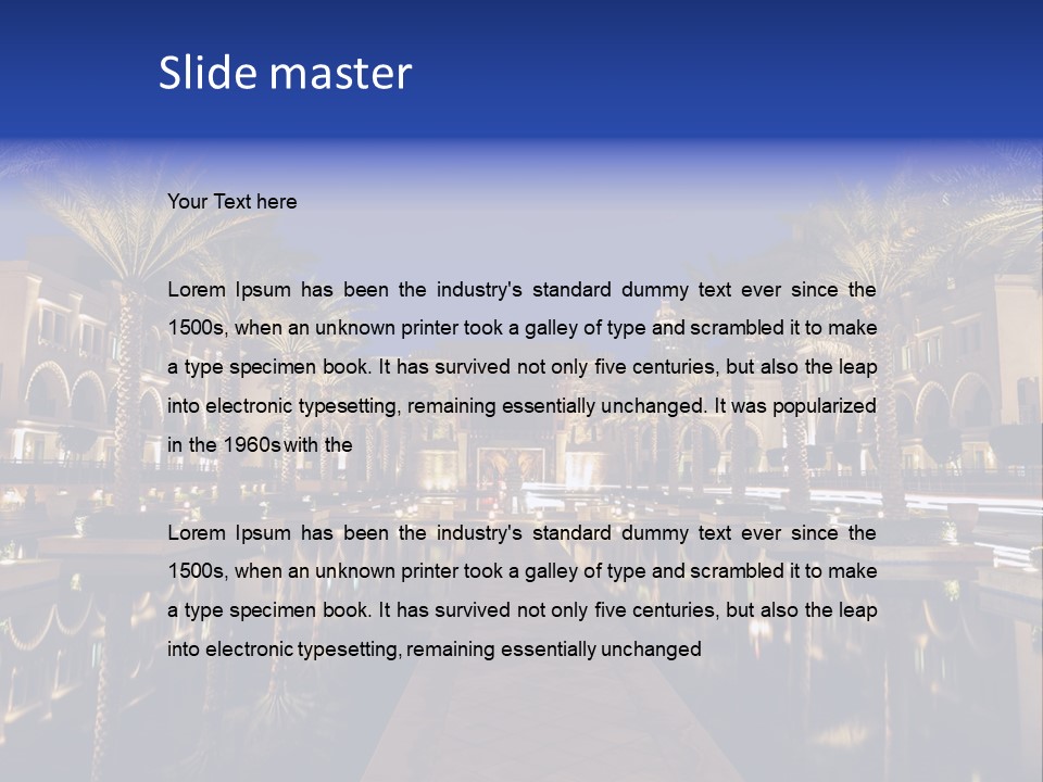 Twilight Arabian Orange PowerPoint Template