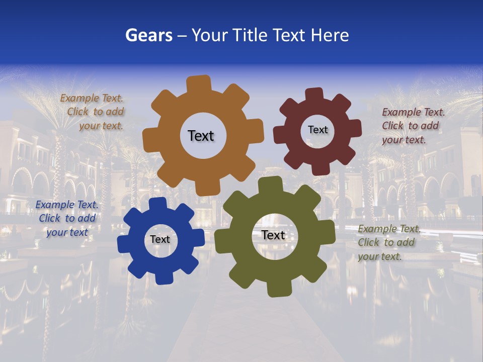 Twilight Arabian Orange PowerPoint Template