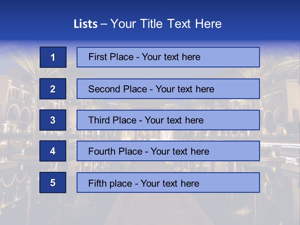 Twilight Arabian Orange PowerPoint Template