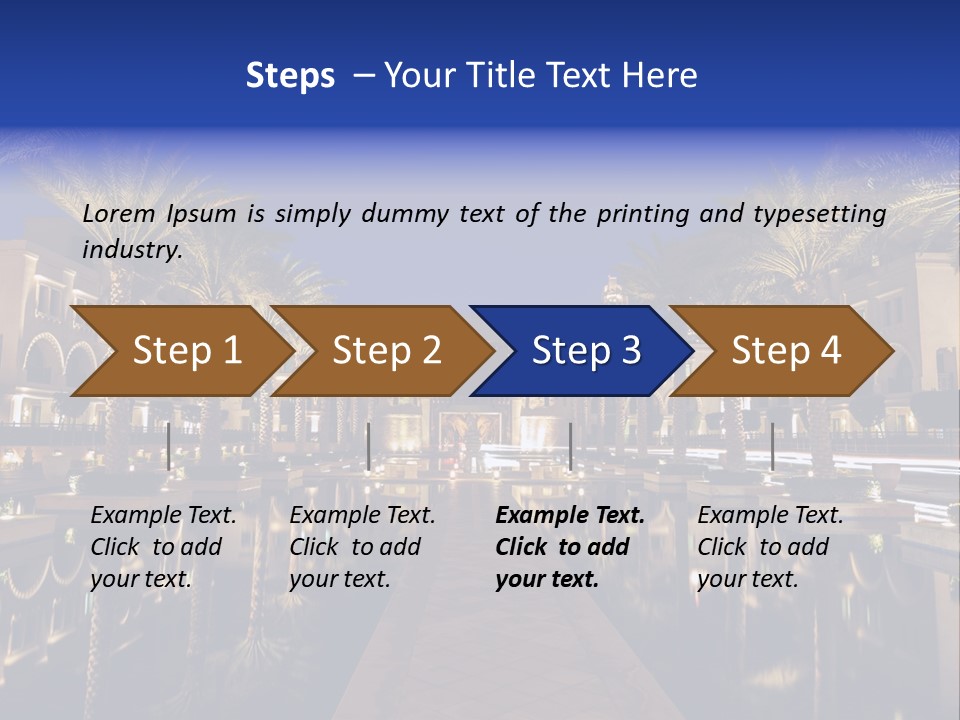 Twilight Arabian Orange PowerPoint Template
